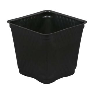 Gro Pro Square Plastic Pot Black 3.5 in (1375/Case)