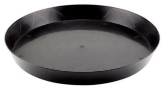 Gro Pro Heavy Duty Black Saucer - 16 in  (35/Case)