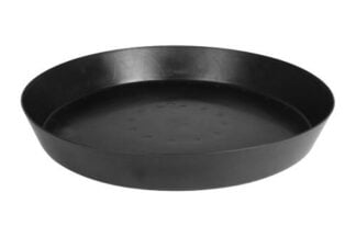Gro Pro Heavy Duty Black Saucer w/ Tall Sides - 25 in (10/Case)