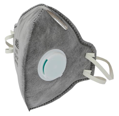 Grower's Edge Clean Room Vertical Fold-Flat Active Carbon Respirator Mask w/ Valve  (10 each) *CLOSEOUT* 744428