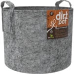 Dirt Pot Flexible Portable Planter, Grey, 10 gal, with handles HGDB10 Dirt Pot Flexible Portable Planter, Grey, 10 gal, with handles HGDB10