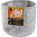 Dirt Pot Flexible Portable Planter, Grey, 2 gal, no handles HGDB2NH Dirt Pot Flexible Portable Planter, Grey, 2 gal, no handles HGDB2NH