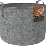 Dirt Pot Flexible Portable Planter, Grey, 30 gal, with handles HGDB30 Dirt Pot Flexible Portable Planter, Grey, 30 gal, with handles HGDB30