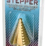 The Stepper Titanium Step Drill Bit, 1/4" to 1 3/8" HGDRBT The Stepper Titanium Step Drill Bit, 1/4" to 1 3/8" HGDRBT