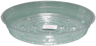 Clear Saucer, 6", pack of 25 (Case of 2)