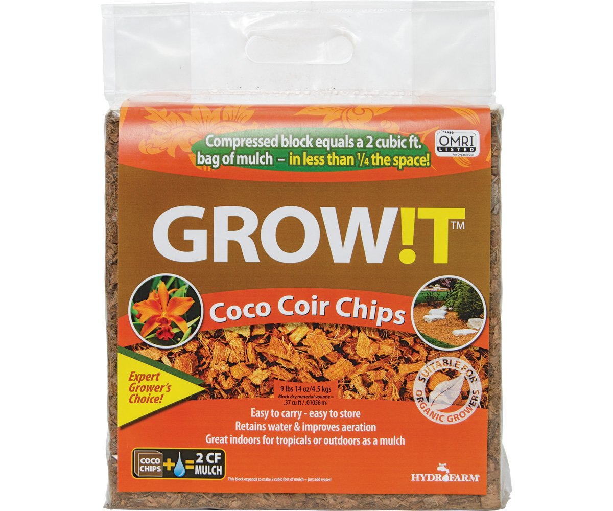 JSCC2 GROW!T Coco Coir Chips, Block 1 GROW!T Coco Coir Chips, Block