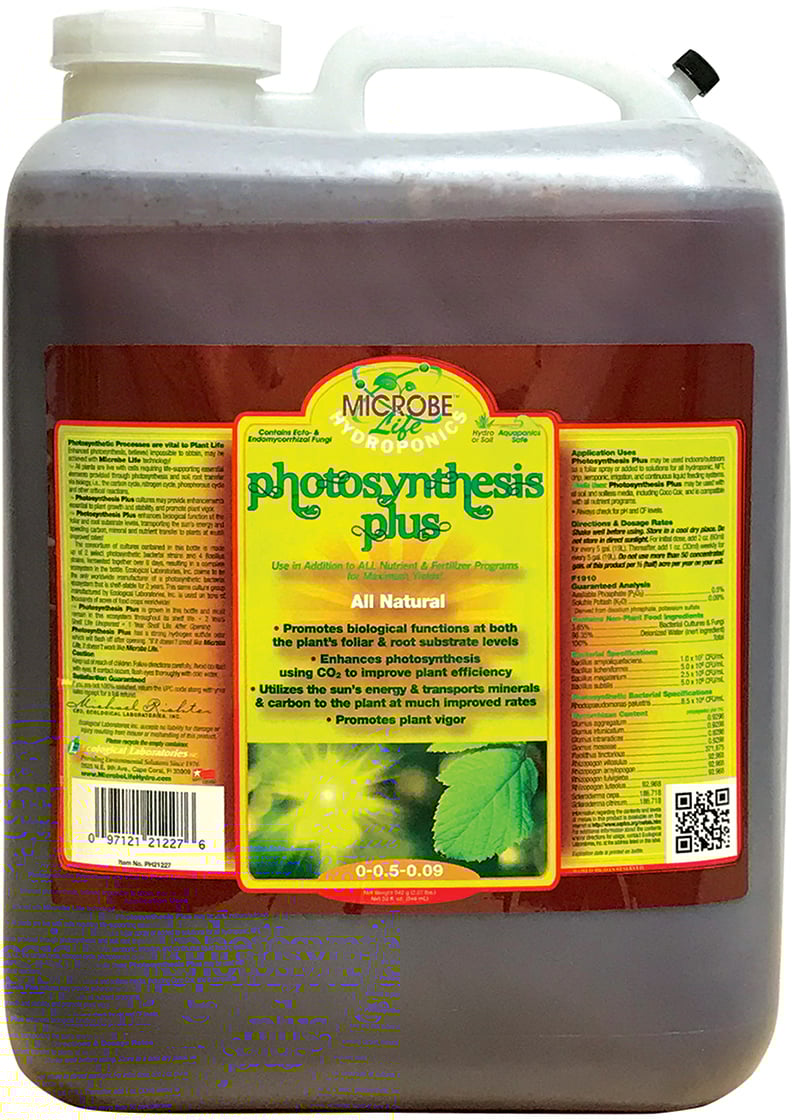 ML21772 Microbe Life Photosynthesis Plus, 5 gal (Not for sale in OR CA ID MS NM OK SD) 1 Microbe Life Photosynthesis Plus, 5 gal (Not for sale in OR CA ID MS NM OK SD)