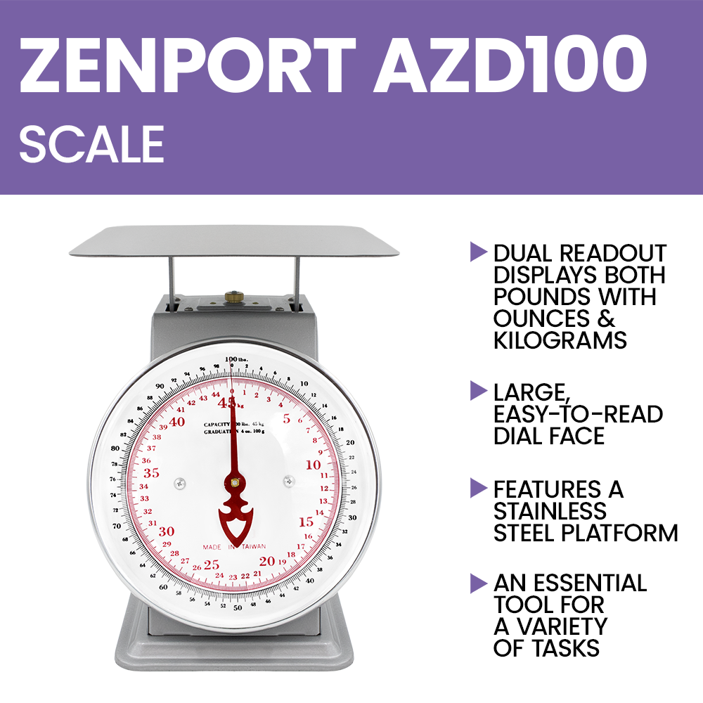 Platform Mechanical Dial Scale, 100-Pound AZD100 - Horticulture Source