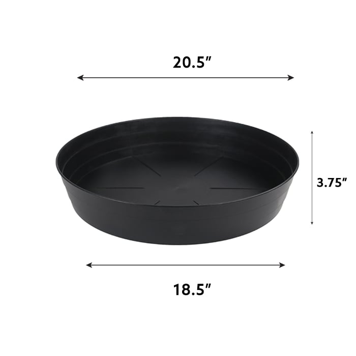 Grow1 10" Premium Black Injection Pot Saucers - Image 2
