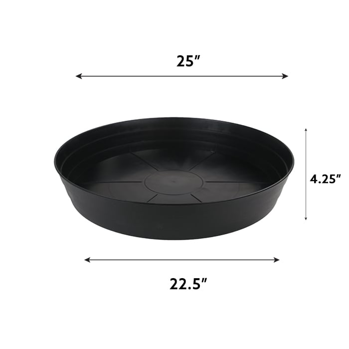 Grow1 12" Premium Black Injection Pot Saucers - Image 3
