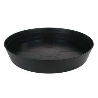 Grow1 25" Premium Black Injection Pot Saucers 908025 - Horticulture Source